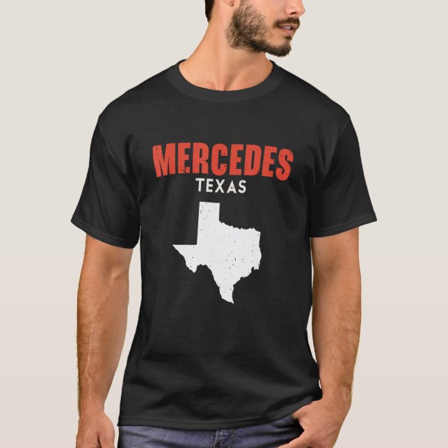 Camiseta Mercedes Texas USA State America Travel Texas (Anverso)