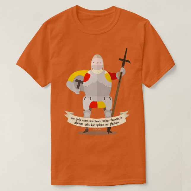 Camiseta mercenario medieval (Diseño del anverso)