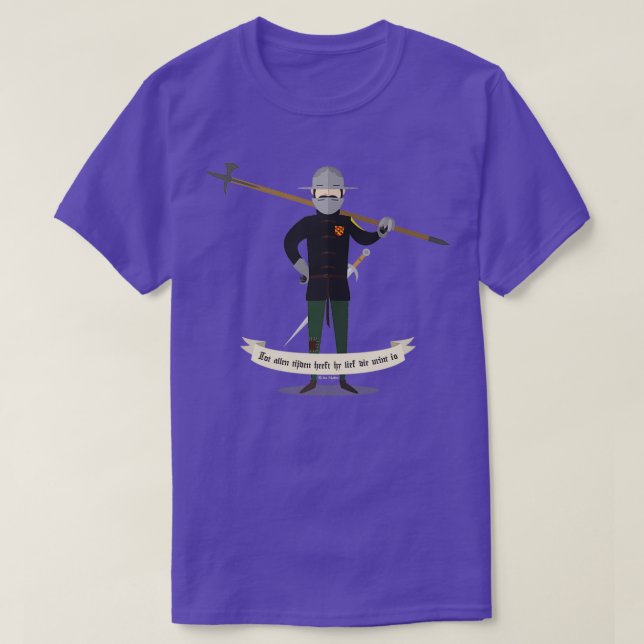 Camiseta mercenario medieval 1 (Diseño del anverso)