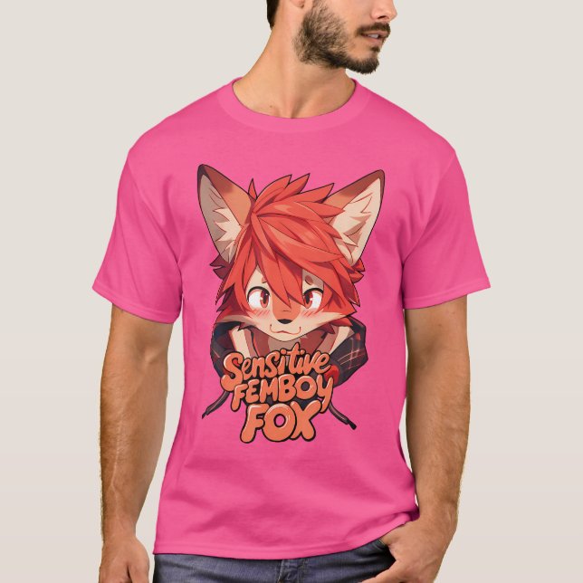 Camiseta Merch, artista de Femboy Fox Furry Fandom (Anverso)