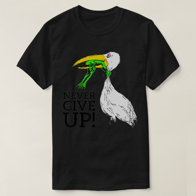 Camiseta Merch nunca renunció a la cigüeña y a la rana Merc (Diseño del anverso)