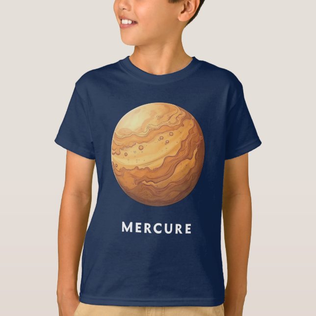 Camiseta Mercure / Mercury - Classic Planet Tee T-Shirt (Anverso)