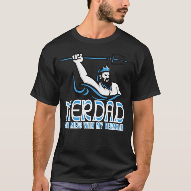 Camiseta Merdad no se mete con mi sirena  (Anverso)