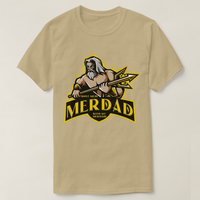 Camiseta Merdad no se mete con mi sirena 1 (Diseño del anverso)