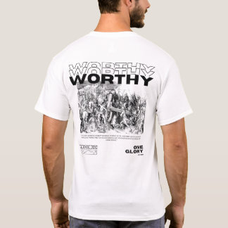 Camiseta Merece la pena las letras negras de Cordero