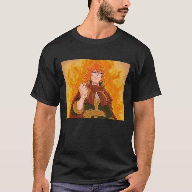Camiseta Mereoleona vermilion - trébol negro (Anverso)