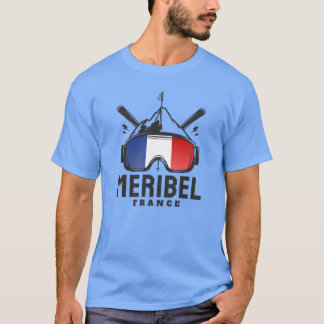 Camiseta Meribel France Ski Resort Skiing Souvenir boy gift