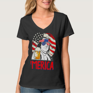 Camiseta Merica 4 De Julio Cerveza Benjamin Franklin Usa Fl