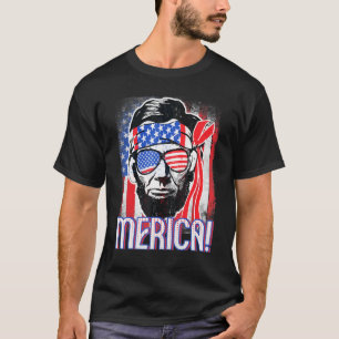 Camiseta Merica Abe Lincoln Por Abraham Lincoln 4 De Julio