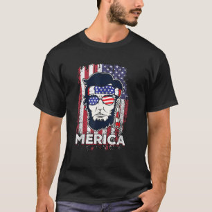 Camiseta Merica Abraham Lincoln Abe 4 de julio Estados Unid