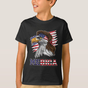 Camiseta Merica Águila Americana Mullet Estrellas
