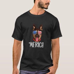 Camiseta Merica Alemana Pastor Perro 4 De Julio Fl Estadoun