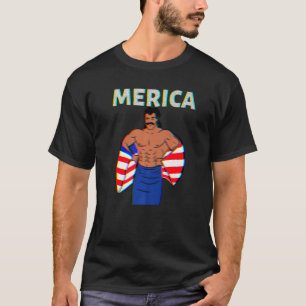 Camiseta Merica American Mullet Business In Front Fiesta In