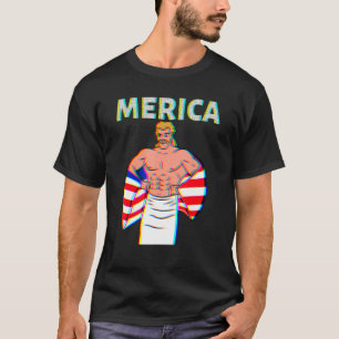Camiseta Merica American Mullet Business In Front Fiesta In
