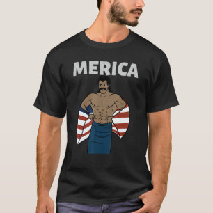 Camiseta Merica American Mullet Business In Front Fiesta In