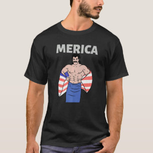 Camiseta Merica American Mullet Business In Front Fiesta In
