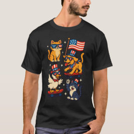 Camiseta "Merica": Animales patrióticos, Mascota del 4 de j