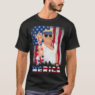 Camiseta Merica Bae Salt Sprinkle Bandera Estadounidense Pa