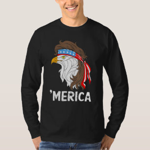 Camiseta Merica Bald Eagle 4 De Julio Patriótico Americano 
