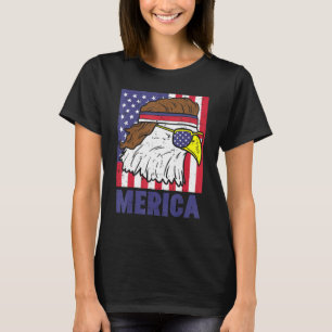 Camiseta Merica Bald Eagle Mullet Bandera Estadounidense 4