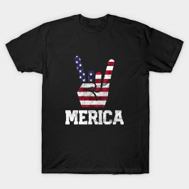 Camiseta MERICA - Bandera estadounidense