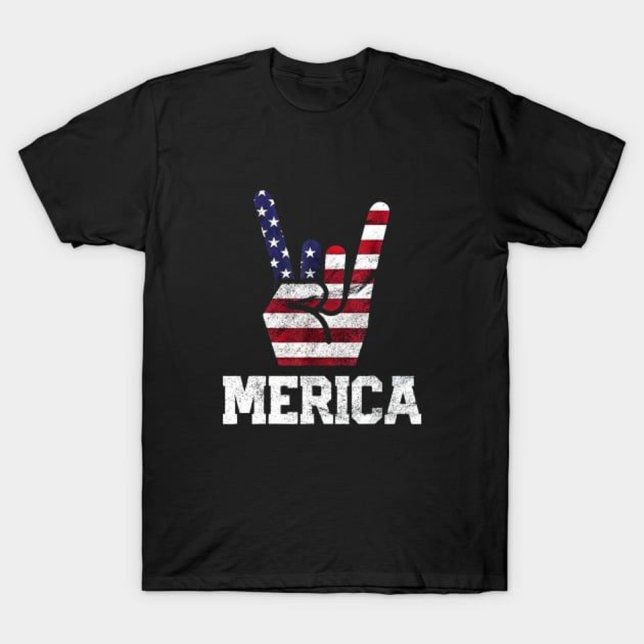 Camiseta MERICA - Bandera estadounidense (Subido por el creador)
