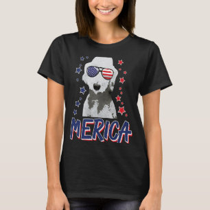 Camiseta Merica Bedlington Terriers Perro 4 De Julio Estado