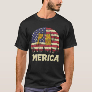 Camiseta Merica Beer Patria Bebida 4 De Julio EEUU