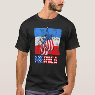 Camiseta Merica Box Guantes Bandera Americana Boxing 4 De J