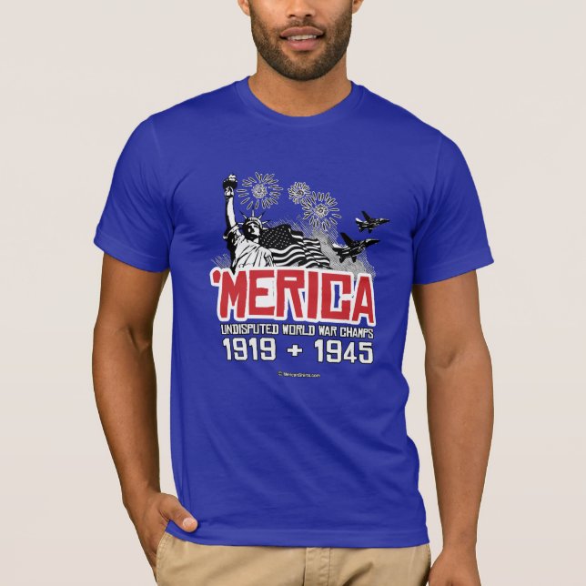 Camiseta 'Merica - campeones indiscutibles de la guerra (Anverso)