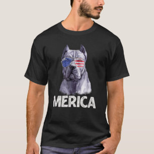 Camiseta Merica Cane Corso Bandera Americana Gafas De Sol 4