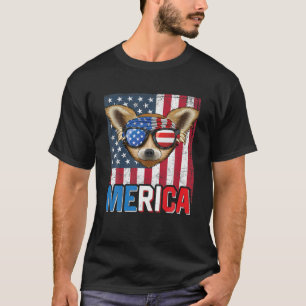 Camiseta Merica Chihuahua Perro 4 De Julio Regalos Fl Estad