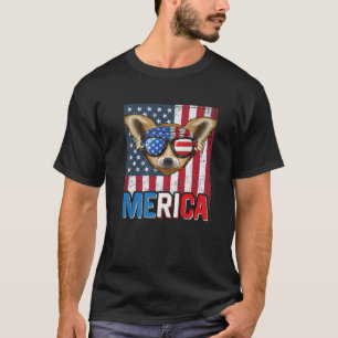 Camiseta Merica Chihuahua Perro 4 De Julio Regalos Fl Estad
