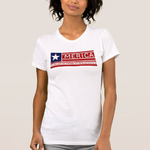 Camiseta 'Merica - compromiso del diseño de la bandera de