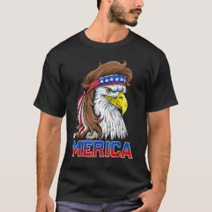 Camiseta Merica Eagle Mullet 4 De Julio Hombres Mujeres Est