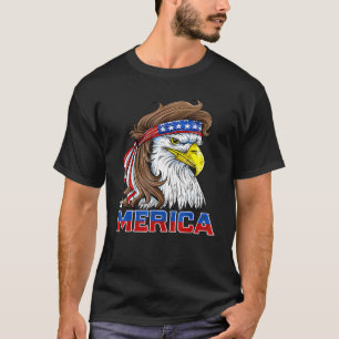 Camiseta Merica Eagle Mullet 4 De Julio Hombres Mujeres Est