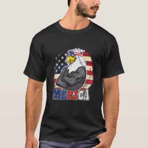 Camiseta Merica Eagle Mullet 4 De Julio Hombres Mujeres Est