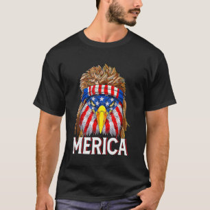 Camiseta Merica Eagle Mullet 4 De Julio Hombres Mujeres Est