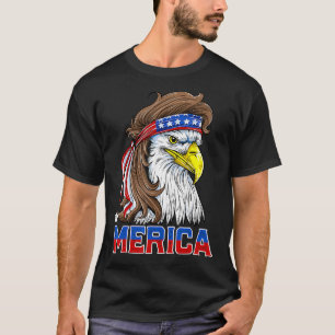 Camiseta Merica Eagle Mullet 4 De Julio Hombres Mujeres Est