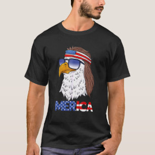 Camiseta Merica Eagle Mullet 4 De Julio Hombres Mujeres Est