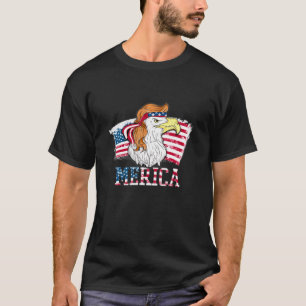 Camiseta Merica Eagle Mullet 4 De Julio Hombres Mujeres Est