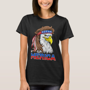 Camiseta Merica Eagle Mullet 4 De Julio Hombres Mujeres Est