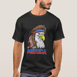 Camiseta Merica Eagle Mullet 4 De Julio Hombres Mujeres Est