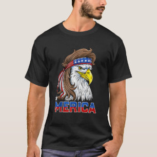 Camiseta Merica Eagle Mullet 4 De Julio Hombres Mujeres Est