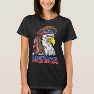 Camiseta Merica Eagle Mullet 4 De Julio Hombres Mujeres Est