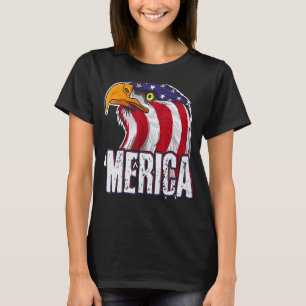 Camiseta Merica Eagle Mullet Bandera Americana 4 De Julio E