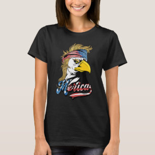 Camiseta Merica Eagle Mullet Bandera Estadounidense Hombres