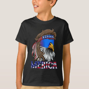 Camiseta Merica Eagle Mullet Bandera Estadounidense Hombres