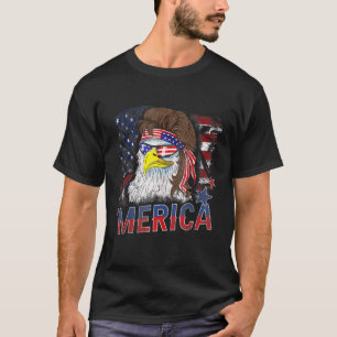 Camiseta Merica Eagle Mullet Bandera Estadounidense Patriót