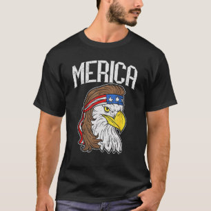 Camiseta Merica Eagle Mullet Shirt 4 De Julio De Redneck Pa